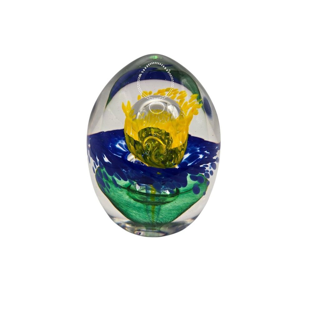 Vintage Hand Blown Paperweight Mid Century Modern Art Glass Excellent Condition - Picture 7 of 7
